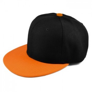 Fede caps til mænd med orange skygge