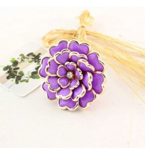 Stor blomster ring lilla