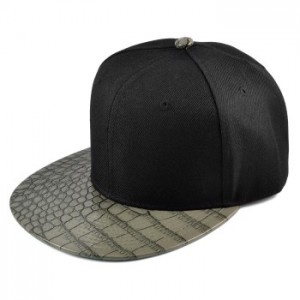 Fed cap med krokodille-look