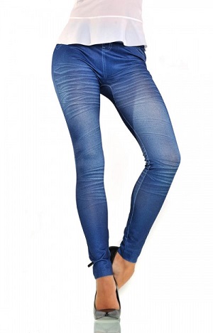 Billige leggings blå