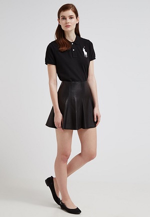 Polo shirts til kvinder sort