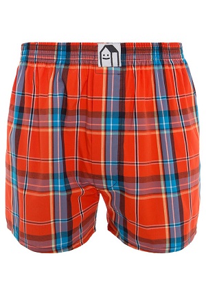 Røde ternet boxershorts