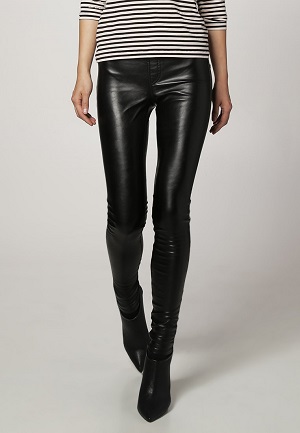 Enkeltfarvet leggings til damer