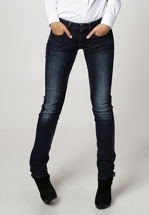 Smarte blå jeans til kvinder