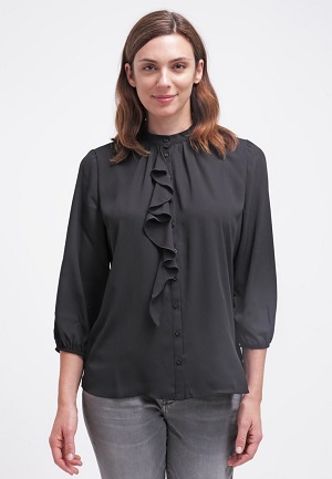 Sort Anna Field bluse på tilbud