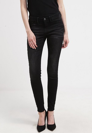 Sorte og smarte jeans til kvinder
