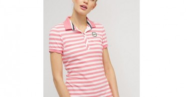 Feminin og elegant poloshirt forside