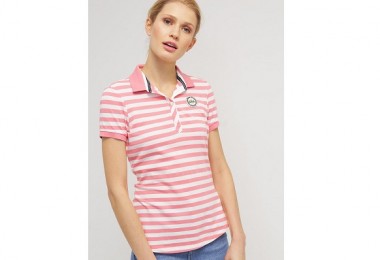 Feminin og elegant poloshirt forside