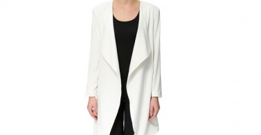 Hvid cardigan forside