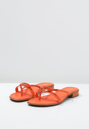 Orange sommersandal