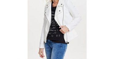 Smart sommerjakke i hvid fra Only forside