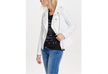Smart sommerjakke i hvid fra Only forside