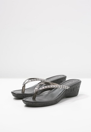 Sort sommersandal