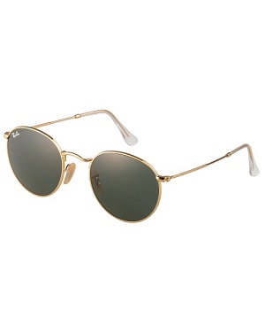 Gylden solbrille i metal Ray-Ban
