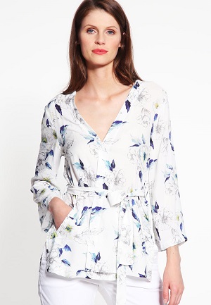 Blomstret dame sommerjakke